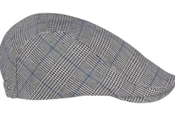 AGGIUS | Checked flat cap Blauw