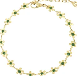 Armband Bloemen Groen
