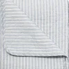 Au. Maison Quilt Ethnic, double stripe-light blue, 140x180 cm Blauw Plaids | Gratis bezorging - Bomont.nl
