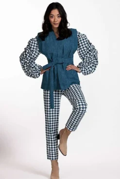 Blazer Florine Blauw
