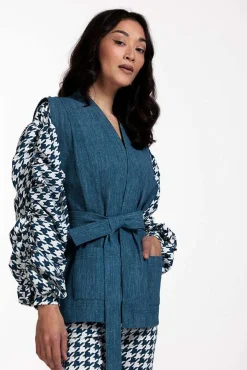 Blazer Florine Blauw