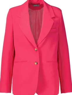 Blazer Solid Fuchsia