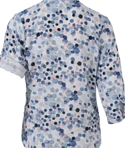Blouse 3/4 batik Blauw