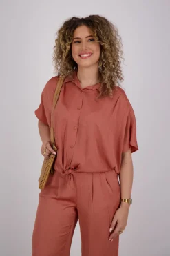 Blouse Batsleeves Rood