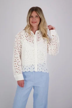 Blouse Broidery Anglaise Wit