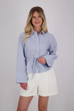 Blouse Clarida Stripe Blauw