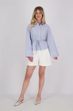 Blouse Clarida Stripe Blauw