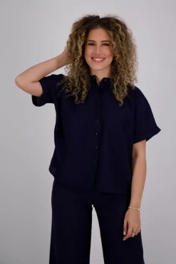 Blouse Deep Blauw