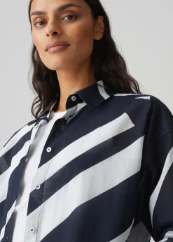 Blouse Fenlo Stripe Blauw