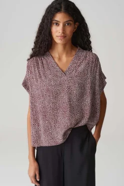 Blouse Filva minimal Rood