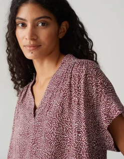 Blouse Filva minimal Rood