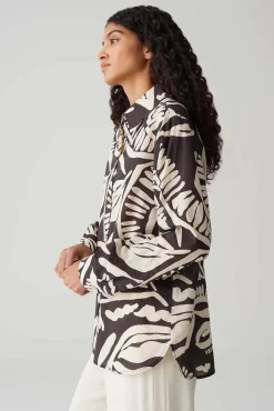 Blouse Fumine Tropical Bruin