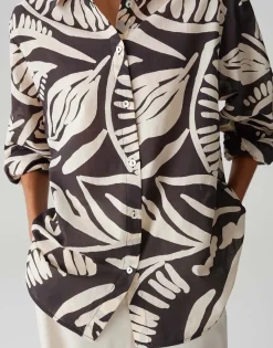 Blouse Fumine Tropical Bruin