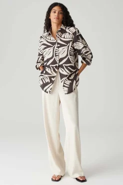 Blouse Fumine Tropical Bruin