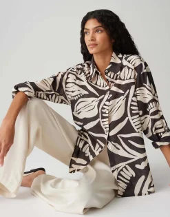 Blouse Fumine Tropical Bruin