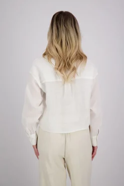 Blouse Henley Wit