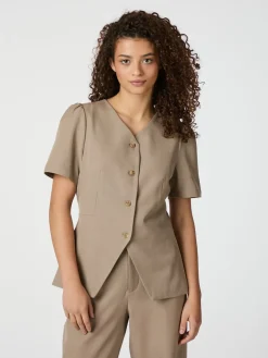 Blouse Jules Structure Bruin