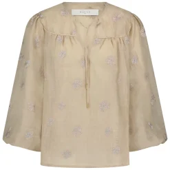 Blouse Kaoutar Embroidery Bruin