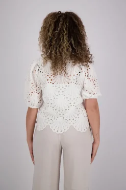 Blouse Naya Anglaise Wit