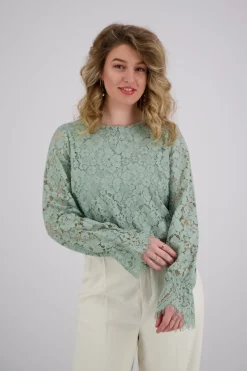 Blouse Perla Lace Groen