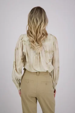 Blouse print Beige