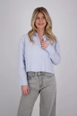 Blouse Quinie Stripe Blauw