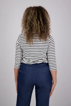 Blouse Ruffle Blauw