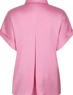Blouse Satin Look Roze