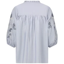 Blouse Tina Embroidery Blauw