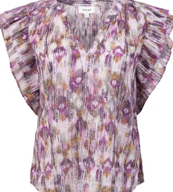 Blouse Yaella Ikat Paars