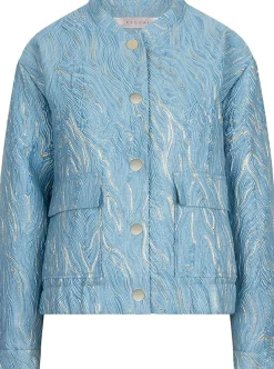 Bomberjack Jacquard Blauw