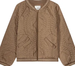 Bomberjas Satin Quilted Bruin
