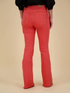 Broek Florez flared Rood