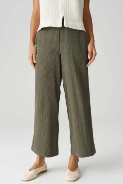 Broek Mileni Crinkle Groen