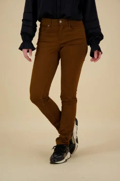 Broek 5-Pocket Superstretch Lang Bruin