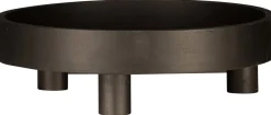 Deco plateau ø30,5cm zwart Zwart