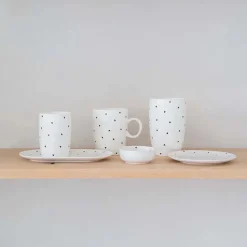 Gebaksbordje Hartjes Wit