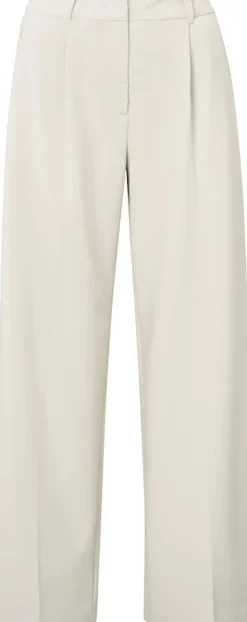Geweven broek met streep Grijs