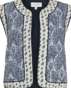 Gilet Delphine Blauw