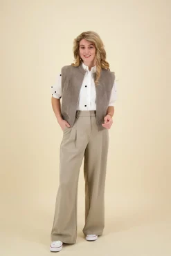 Gilet Elona Taupe