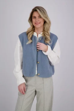 Gilet Mariko Teddy Blauw