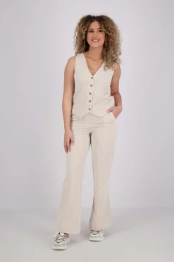 Gilet streep design Wit