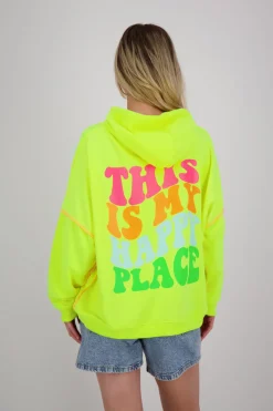 Hoodie This is my happy place Geel