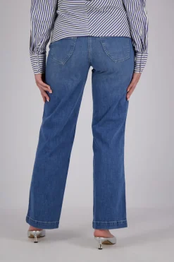 Jeans Liv Wide Leg Blauw