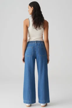 Jeans Miva palazzo french Blauw