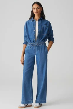 Jeans Miva palazzo french Blauw