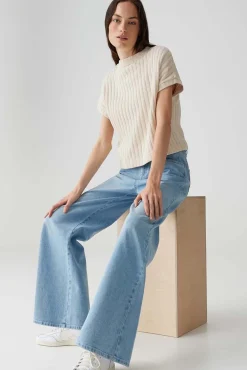 Jeans Miva Palazzo Paris Blauw