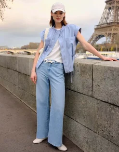 Jeans Miva Palazzo Paris Blauw