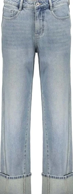Jeans wide big turn up Blauw