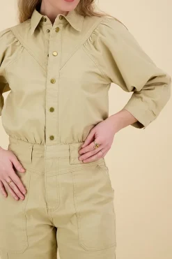 Jumpsuit Gathering Beige